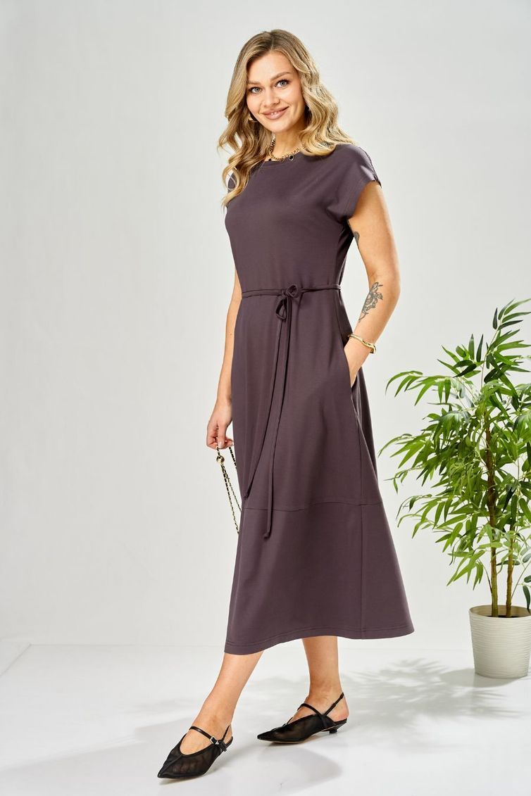 Платье Ava fashion арт. М-199 баклажановый