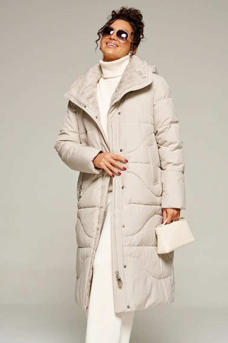 Coat Beautiful & Free #8012 kremovyj