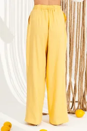 Trousers Elletto Life #12388 zheltyj