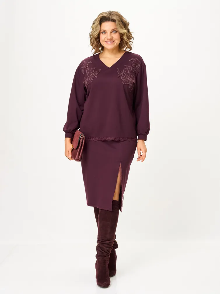 Garnitur Vilena-fashion #1169 burgundi