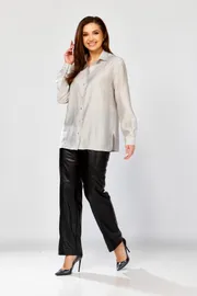 Blouse MALI #625-088 seryj