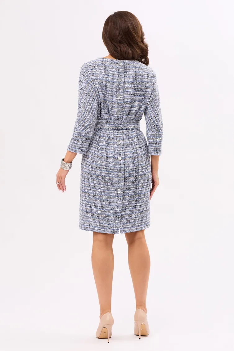 Dress Golden Valley #44351-1 temno-goluboj