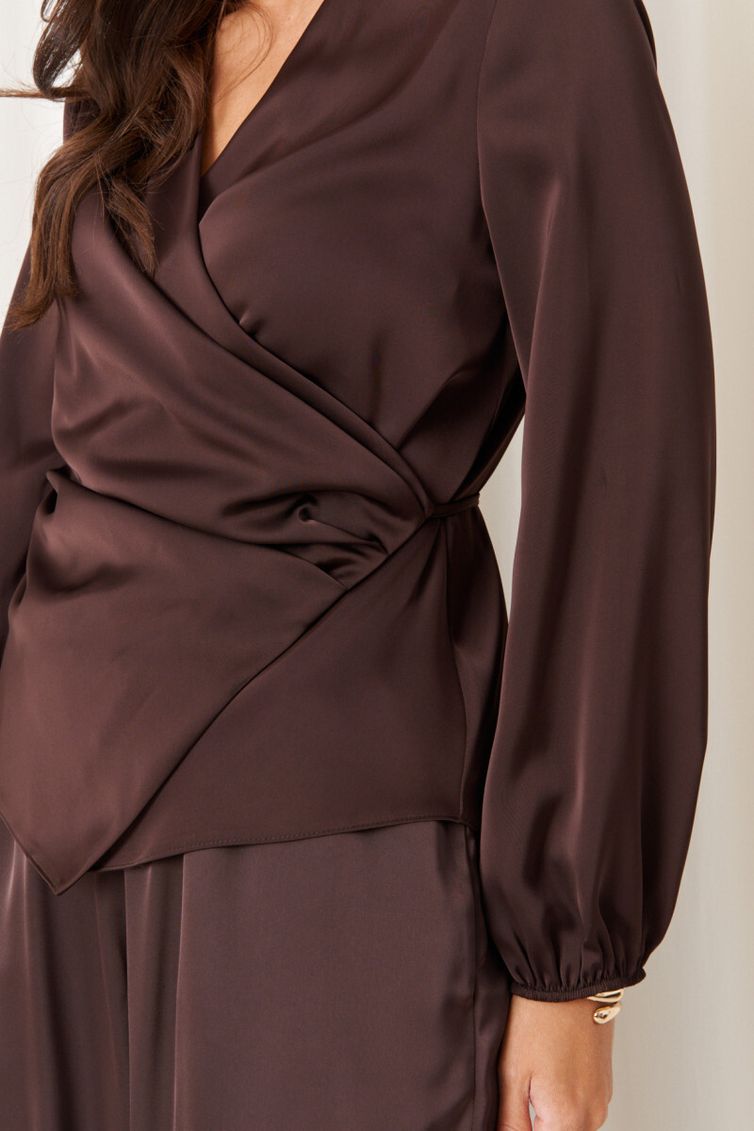 Блузка Panda арт. 119440 коричневый