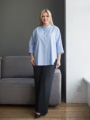 Bluzka NOVITA #1274 golubaya poloska