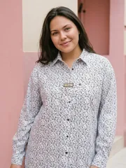 Блуза Лиссана арт. 5037 черно-белый