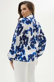 Bluzka MALI #623-074 golubye cvety