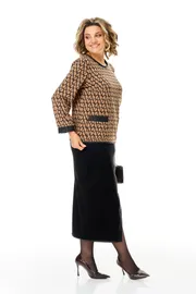 Костюм Michel Chic арт. 1394 карамель, черный