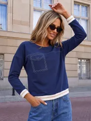 Jumper nika.pl #0204102 Emi-41 temno-sinij