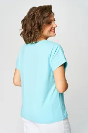 Блуза Rumoda арт. 2252 (короткий рукав) голубой