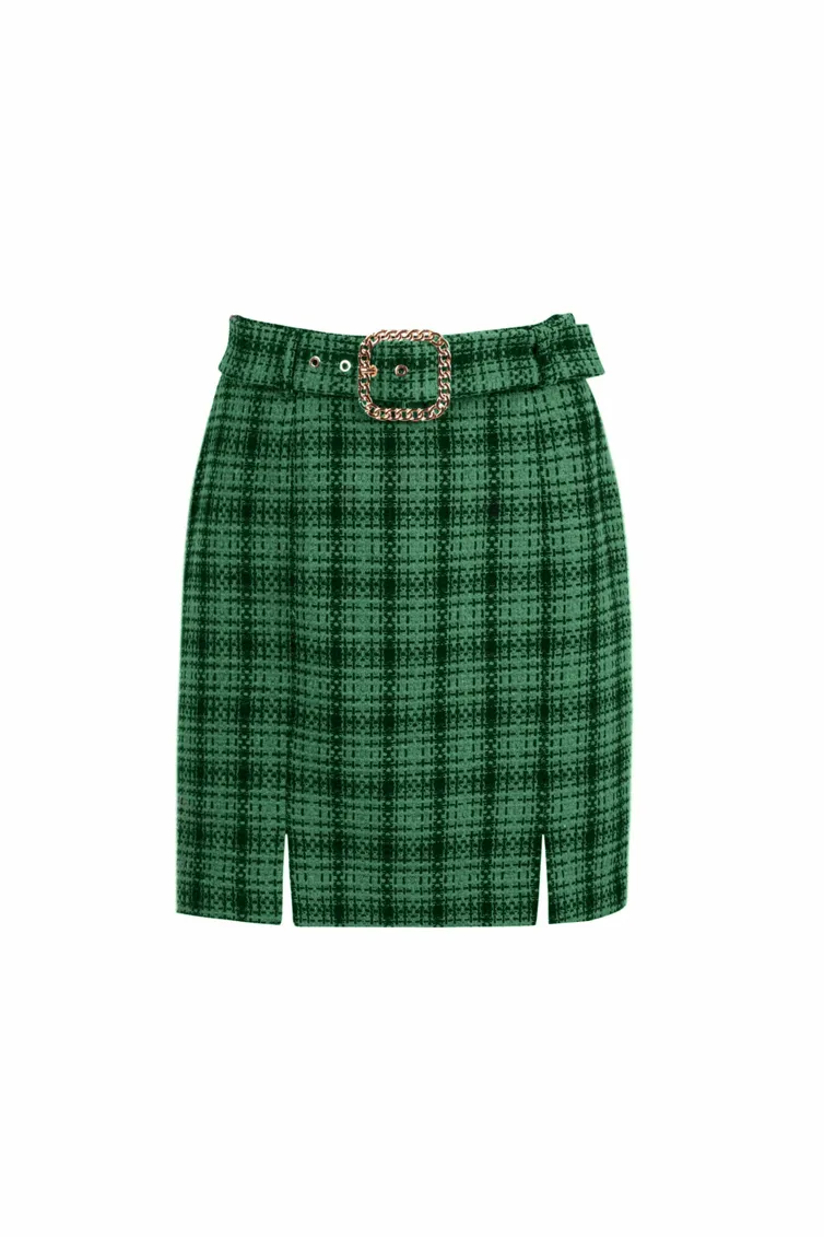 Skirt Elema #4K-12849-1 zelyonyj 164
