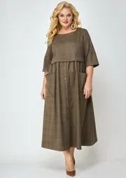 Платье Michel Chic арт. 2062/1 коричн клетка