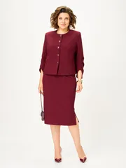 Garnitur Vilena-fashion #1126 burgundi