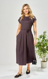 Платье Ava fashion М-199 баклажановый