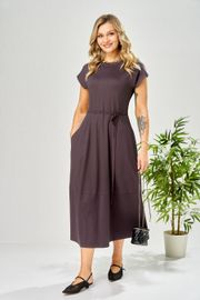 Платье Ava fashion арт. М-199 баклажановый