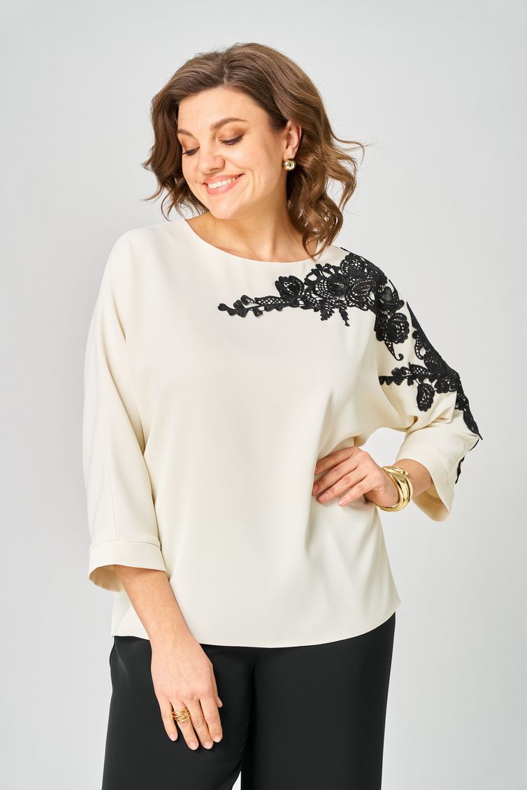 Блузка Rumoda арт. 2277 дл.р молочный