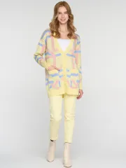 Sweter Newvay #7242-14130 limnyj shherbet/pudra/gol
