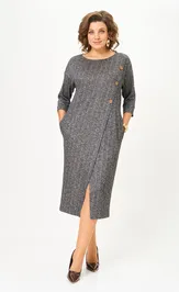 Платье Michel Chic 2190 серая елочка