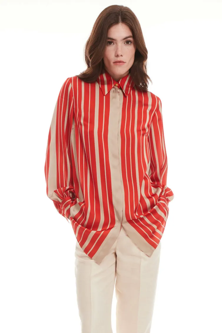 Blouse Elema #2K-1370 poloska 164