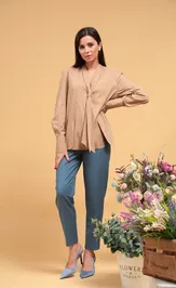 Bluzka SandyNA 130414 bezhevyj