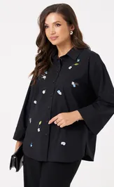 Blouse Panda 110640 chernyj