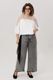 Blouse Anelli Laurel #1790 farforovoe kruzhevo