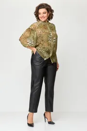 Bluzka Anastasia MAK #1114 zheltyj leopard