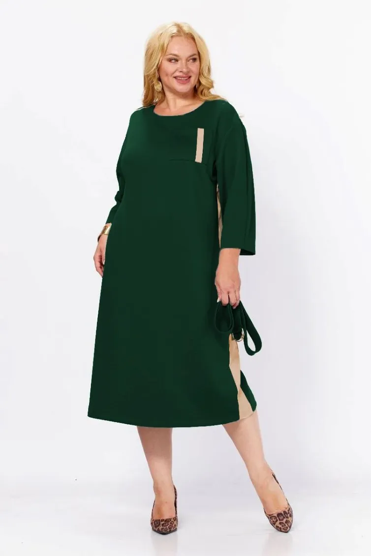 Dress Milora #1498 izumrud