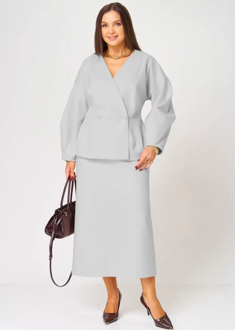 Skirt V&N fashion #1049_seryj