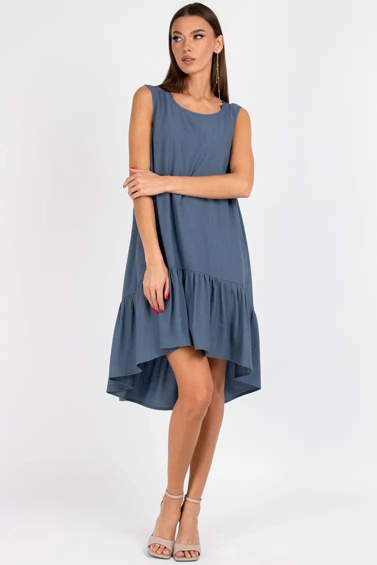 Dress VIZAVI #838 sero-sinij
