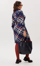 Платье Anelli Laurel 1769 Кобальтовый тартан