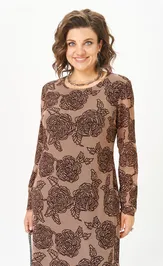 Dress Aira Style 24430 kapuchino