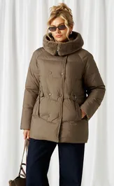 Coat Beautiful & Free 1018 xaki