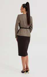 Костюм Galean Style 1014 А коричневый с черным