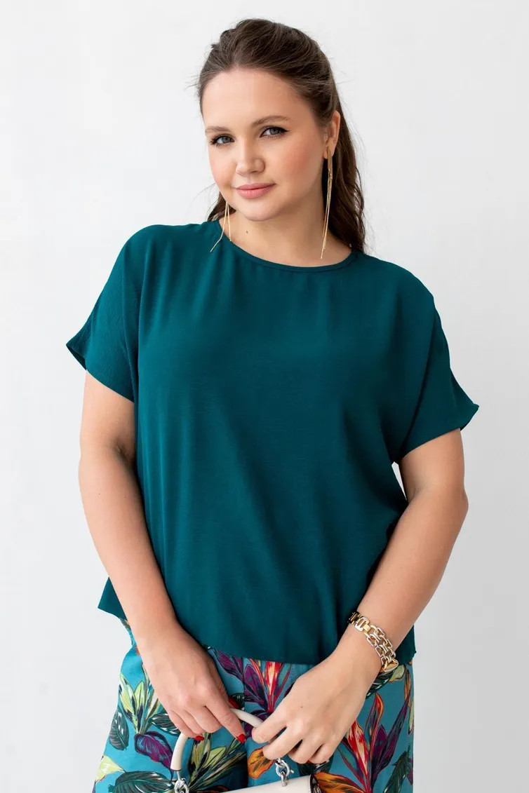 Блуза TOOK A LOOK & Angelika арт. ТБ-97в изумруд