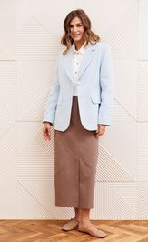 Жакет GIZART 15377 голубой джинс