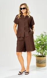 Suit Ava fashion M-208 korichnevyj
