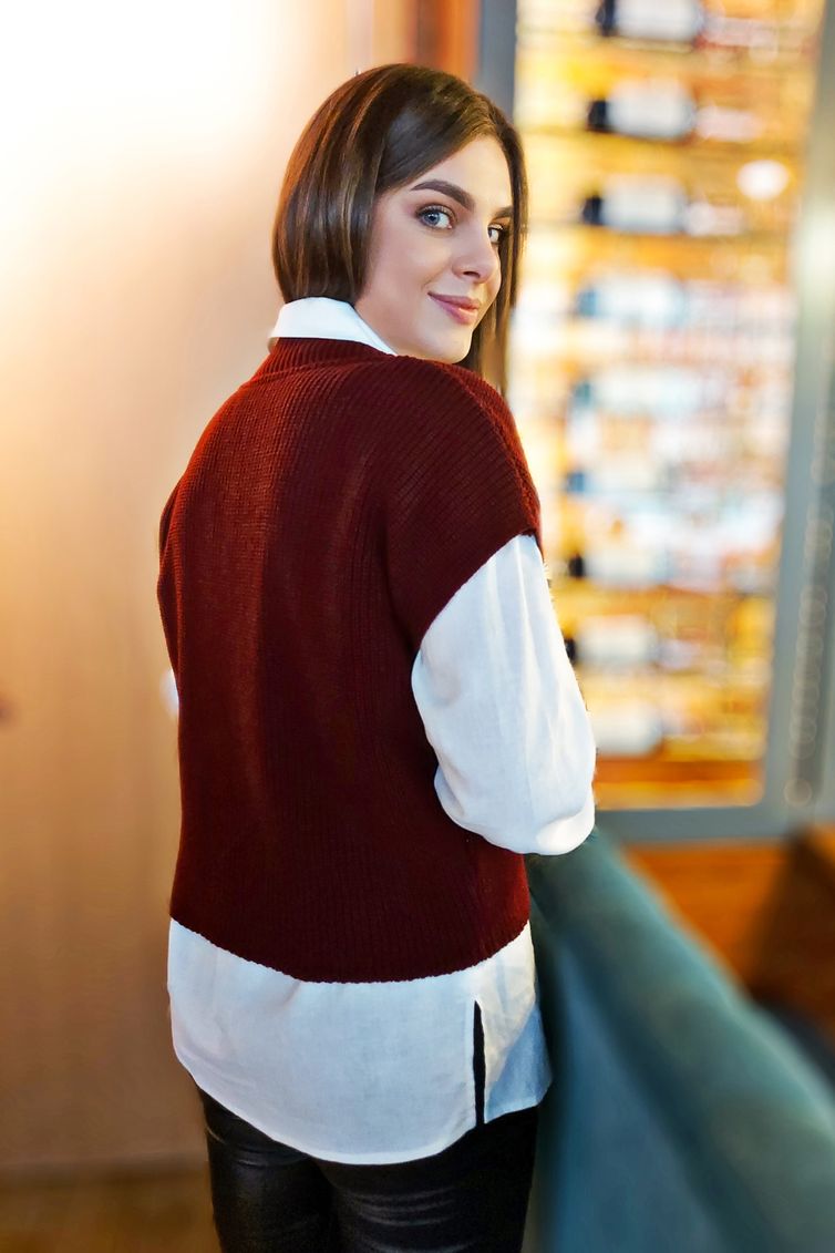 Жилет INVITE арт. 5010 гранатовый