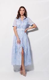 Платье Люше 4364 голубой