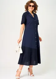 Sukienka EVA GRANT #7216 sinij