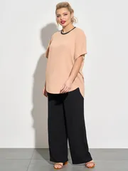 Bluzka DORA plus #0250-1 pesochnyj