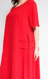 Dress OVERYOU 107/2 krasnyj