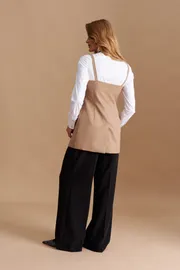 Waistcoat Elletto Life #3768 bezh
