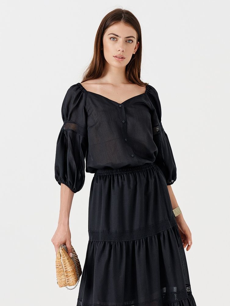 Blouse Noche Mio #6.126 RAVEN