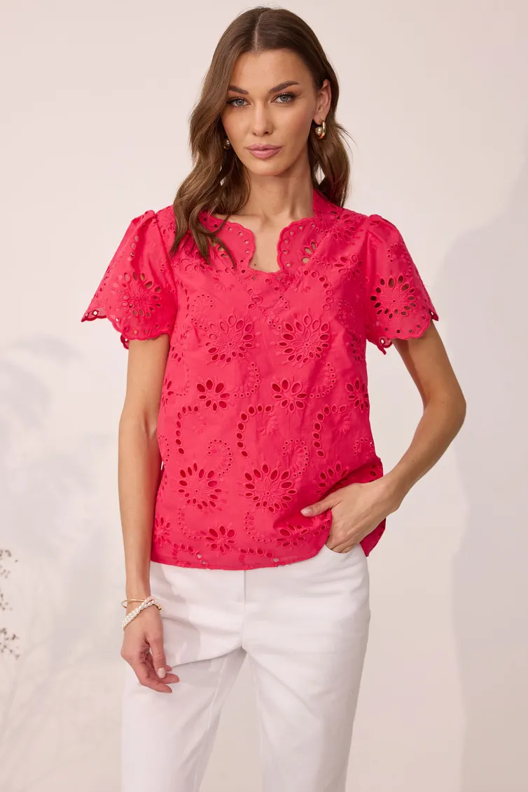 Bluzka Lyushe #4111 Bluza krasnyj