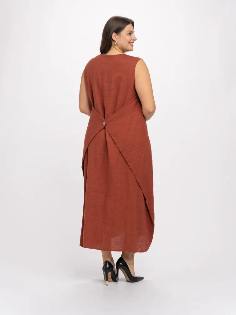Платье FASHION CENTRE арт. Л-4258/Терракот