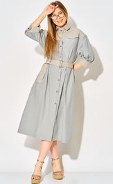 Платье LAIKONY L-434 серо-голубой