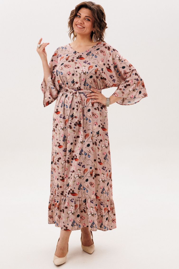 Платье Anelli Laurel арт. 1822 листья и ягоды