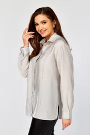 Blouse MALI #625-088 seryj