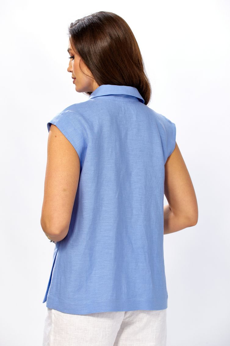 Blouse MALI #624-018 goluboj