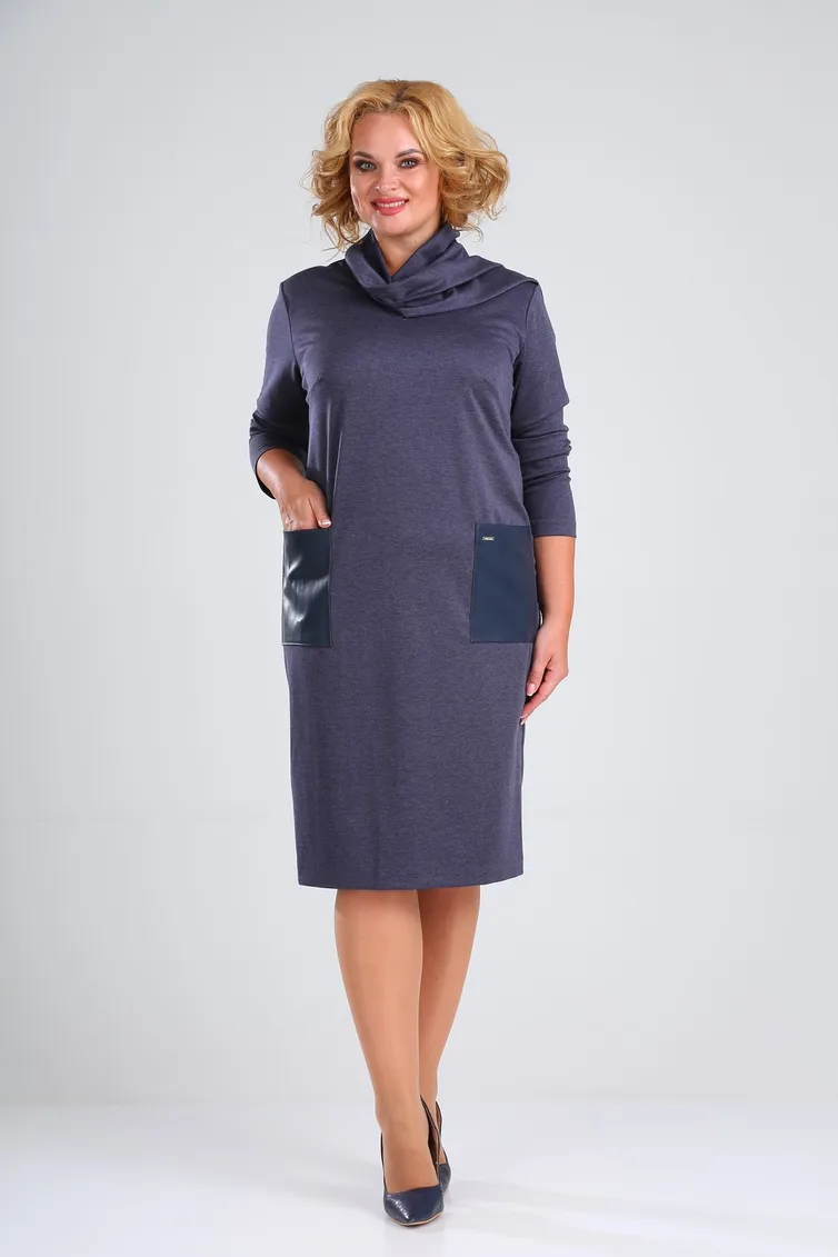 Sukienka Vilena-fashion #675 Sinij